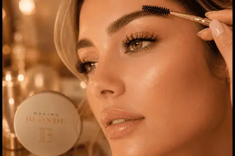 Cejas y pestañas en Making Blonde