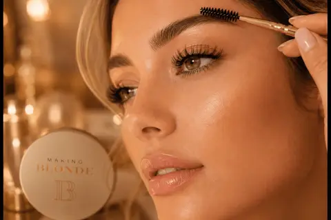 Cejas y pestañas en Making Blonde
